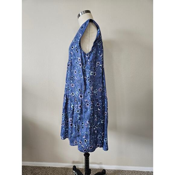 Lucky Brand Printed Peasant Mini Dress, Size XS - Picture 6 of 11
